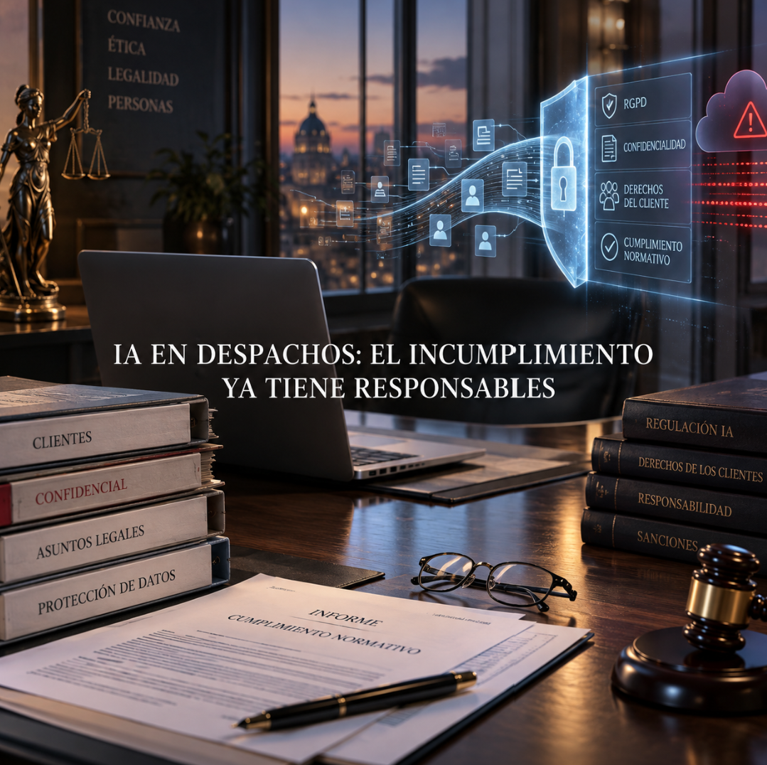 IA EN DESPACHOS DE ABOGADOS: CUANDO EL INCUMPLIMIENTO YA TIENE RESPONSABLES